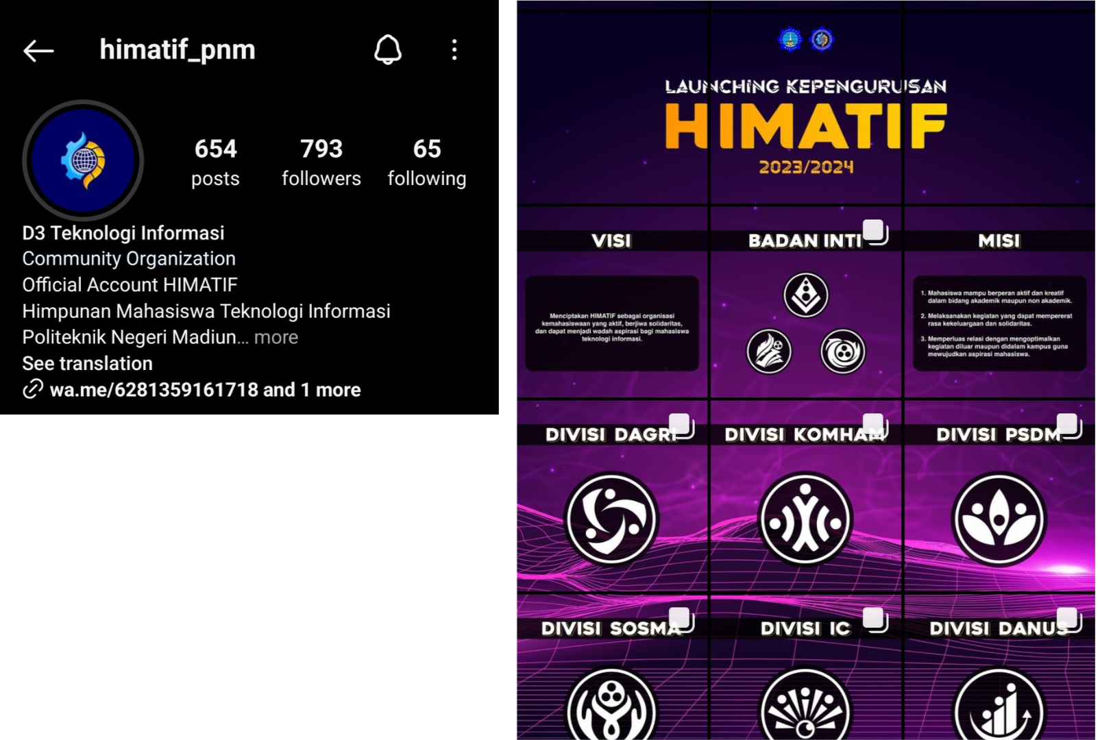 instagram @himatif_pnm