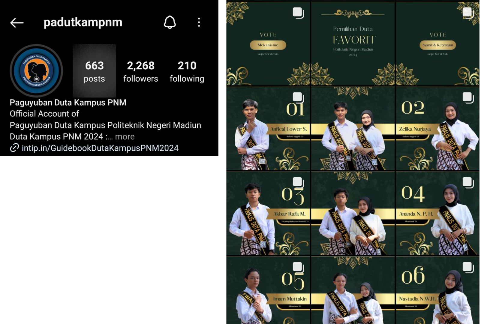 instagram @padutkampnm
